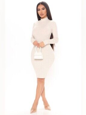 Fashion Nova Mock Neck Dress